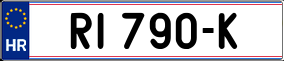 Trailer License Plate